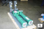 Netzsch Progressive Cavity Pump with Right Angle Gear Drive and Vertical Motor